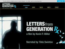Tablet Screenshot of lettersfromgenerationrx.com